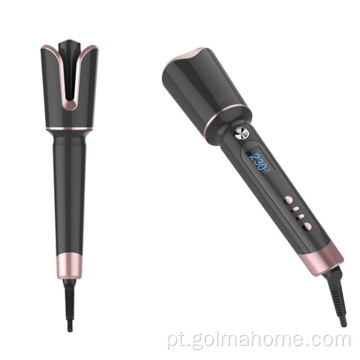 Escova de alisamento de cabelo de ferro liso para viagem sem fio USB de carga LED com revestimento cerâmico